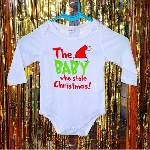 NWT Baby Grinch Who Stole Christmas Plush Toddler Bib Outfit Holiday Party Set - Picture 2 of 4